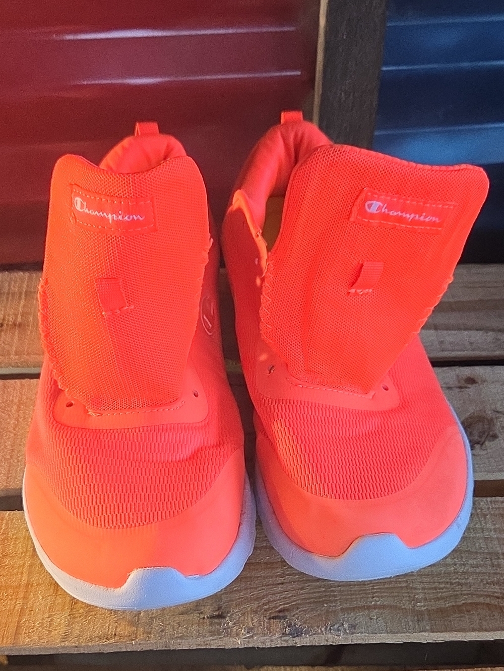 Champion Bright Orange Slip-On Men's Sneakers